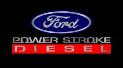 Eurosport Daytona - Eurosport Daytona 2577-1 Lazer-Tag License Plate Ford Powerstroke Diesel Logo - Image 1