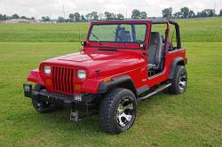 Rough Country Suspension Systems - Rough Country 70510 Lower Windshield Light Mounts Black for Jeep Wrangler YJ - Image 4