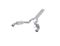 MBRP Exhaust - MBRP Exhaust S7277AL AL 3" Cat-Back Dual Split Exit w/Muffler 15-17 Mustang GT - Image 1