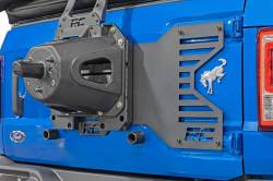 Rough Country Suspension Systems - Rough Country Spare Tire Mount Relocation Plate Black 21-25 Ford Bronco 51055 - Image 2