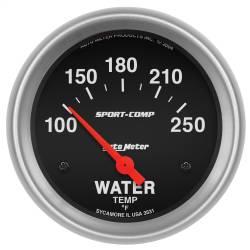 AutoMeter - AutoMeter 3531 Sport-Comp Air Core Water Temperature Gauge 100-250-DEG F 2-5/8" - Image 1