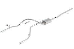 Borla - Borla 140536 S-Type Cat-Back Exhaust Single Split RR Exit for 14-19 Sil/Sra 1500 - Image 1