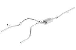 Borla - Borla 140537 ATAK Cat-Back Exhaust Single Split RR Exit for 14-19 Silv/Sra 1500 - Image 1