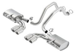 Borla - Borla 140427 S-Type II Cat-Back Exhaust Dual Split Rear Exit for 97-04 Corvette - Image 1