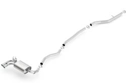 Borla - Borla 140509 S-Type Cat-Back Exhaust Dual Left Rear Exit for 12-16 BMW 328i 2.0L - Image 1