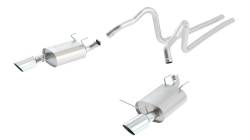 Borla - Borla 140398 ATAK Cat-Back Exhaust Single Split Rear Exit 11-14 Mustang V6 3.7L - Image 1