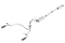 Borla - Borla 140614BC Touring Cat-Back Exhaust Single Rear Exit 15-20 F150 2.7/3.5L - Image 1