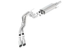 Borla - Borla 140383 S-Type Cat-Back Exhaust Truck Side Exit 10-14 F150 SVT Raptor 6.2L - Image 1