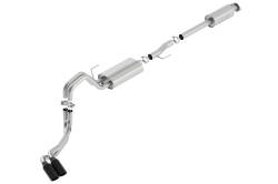 Borla - Borla 140618BC S-Type Cat-Back Exhaust Truck Side Exit for 15-20 Ford F150 - Image 1