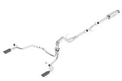 Borla - Borla 140616BC ATAK Cat-Back Exhaust Single Split Rear Exit 15-20 F150 2.7/3.5L - Image 1