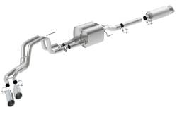 Borla - Borla 140404 Touring Cat-Back Exhaust Truck Side Exit 11-13 F150 Raptor/Harley - Image 1