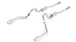 Borla - Borla 140458 ATAK Cat-Back Exhaust Single Split RR Exit for 99-04 Mustang GT 4.6 - Image 1