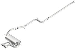 Borla - Borla 140504 S-Type Cat-Back Exhaust Dual Center RR Exit for 13-18 Focus ST 2.0L - Image 1