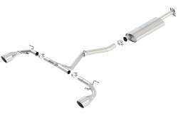 Borla - Borla 140496 S-Type Cat-Back Exhaust Single RR Exit for 13-20 Subaru BRZ/Toyota - Image 1