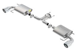 Borla - Borla 11918 S-Type Axle-Back Exhaust Single Split Rear Exit for 14-18 Mazda 3 - Image 1