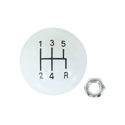 Hurst - Hurst 1630025 Classic 5-Speed Shift Knob Lower Right Reverse White 3/8-16 - Image 1