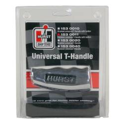 Hurst - Hurst 1530011 Polished Aluminum Universal T-Handle Manual Shift Knob w/Button - Image 3