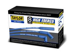Taylor Cable - Taylor Cable 60655 8mm High Energy Spark Plug Wire Set 180-DEG Blue Universal - Image 2