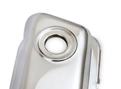 Mr Gasket - Mr Gasket 9804 Valve Cover Chrome Plated OEM Height Baffled Pair - Image 9