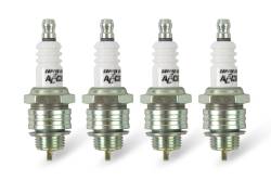 ACCEL - ACCEL 0437S-4 U-Groove Resistor Header Spark Plug 14mm Thread .375" Reach 4PC - Image 1