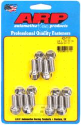 ARP Auto Racing - ARP 400-1101 Header Bolt Kit Hex Head 12PC Stainless Steel 3/8 UHL 0.75 - Image 1