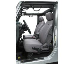 Bestop 29283-09 Polyester Front Seat Cover Charcoal for 13-18 Jeep Wrangler JK