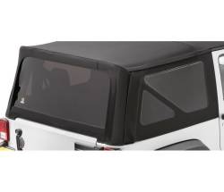 Bestop 58129-35 Soft Top Window Set Black Diamond for 07-10 Jeep Wrangler JK 2DR