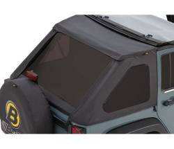 Bestop 58223-35 Soft Top Window Set Black Diamond for 07-18 Jeep Wrangler JK 4DR