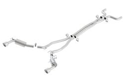 Borla - Borla Exhaust 140280 S-Type Cat-Back System w/o GA-Pkg 10-11 Chevy Camaro 6.2 V8 - Image 1