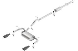 Borla - Borla 140459BC Touring Cat-Back Exhaust Single Split RR Exit for 12-18 Wrangler - Image 1
