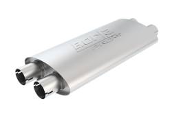 Borla - Borla 400493 ProXS Muffler Notched Neck 2.5" Inlet/2.5" Outlet 4 x 9.5" Oval - Image 1