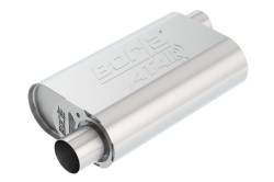 Borla - Borla 400774 ATAK CrateMuffler 2.5" In/2.5" Offset Out 4.35 x 9.10" Oval Chevy - Image 1