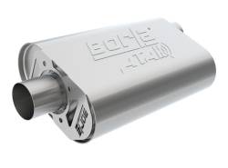 Borla - Borla 400832 ATAK CrateMuffler 2.5" Offset In/Center Out 4.35 x 9.10" Oval Ford - Image 1