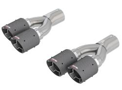 Borla - Borla Exhaust 60673CF 4" Tip Kit for 18-21 Jeep Grand Cherokee Trackhawk 6.2 - Image 1