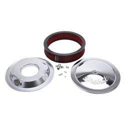 Edelbrock - Edelbrock 1206 Pro-Flo Chrome 14" Round Air Cleaner w/3" Cotton Element - Image 2