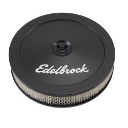Edelbrock - Edelbrock 1203 Pro-Flo Black 10" Round Air Cleaner w/2" Paper Element - Image 1