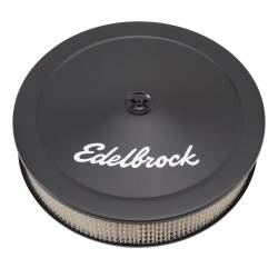 Edelbrock - Edelbrock 1223 Pro-Flo Black 14" Round Air Cleaner w/3" Paper Deep Flange - Image 1