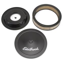 Edelbrock - Edelbrock 1223 Pro-Flo Black 14" Round Air Cleaner w/3" Paper Deep Flange - Image 2