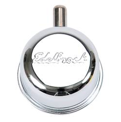 Edelbrock - Edelbrock 4410 Signature Series Chrome Round Push-in Breather w/90 Vent Nipple - Image 1