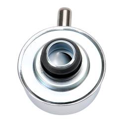 Edelbrock - Edelbrock 4410 Signature Series Chrome Round Push-in Breather w/90 Vent Nipple - Image 2
