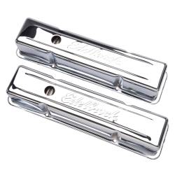 Edelbrock - Edelbrock 4649 Sig-Series Valve Covers Chrome Tall Profile Chevy 262-400 '59-'86 - Image 3