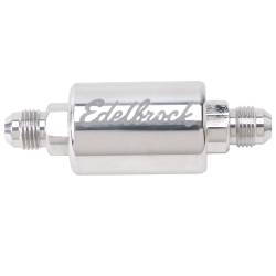 Edelbrock - Edelbrock 8129 Replacement Fuel Filter Polished Aluminum for PN[8128/8131] - Image 1