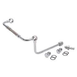 Edelbrock - Edelbrock 8132 Chrome Dual-Feed Fuel Line Kit w/o Fuel Filter 3/8" Barbed End In - Image 1