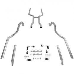 Flowmaster - Flowmaster 17107 Header-Back Exhaust System 2.5" Dual Rear Exit No Mufflers - Image 3