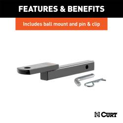 CURT - CURT 122703 Class-2 1.25" Receiver Hitch - Image 3