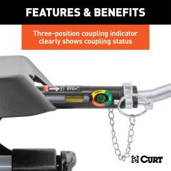 CURT - CURT 16065 Q20 5th Wheel Hitch for Silverado/Sierra 2500/3500HD 8' Bed - Image 6
