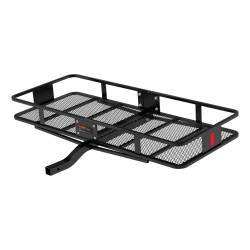 CURT - CURT 18152 60" x 24" Black Steel Basket Cargo Carrier Fixed 2" Shank 500 lbs - Image 1