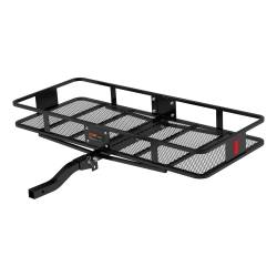 CURT - CURT 18153 60" x 24" Black Steel Basket Cargo Carrier Folding 2" Shank 500 lbs - Image 1