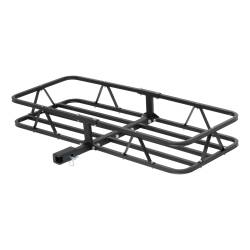 CURT - CURT 18145 48" x 20" Black Steel Basket Cargo Carrier 1-1/4" 2" Adapter 500 lbs - Image 1