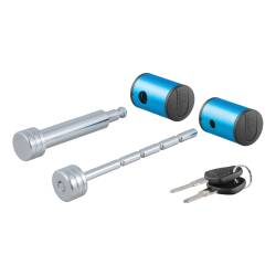 CURT - CURT 23505 Right-Angle Hitch & Coupler Lock Set 2" Receiver 1" To 3" Latch - Image 1